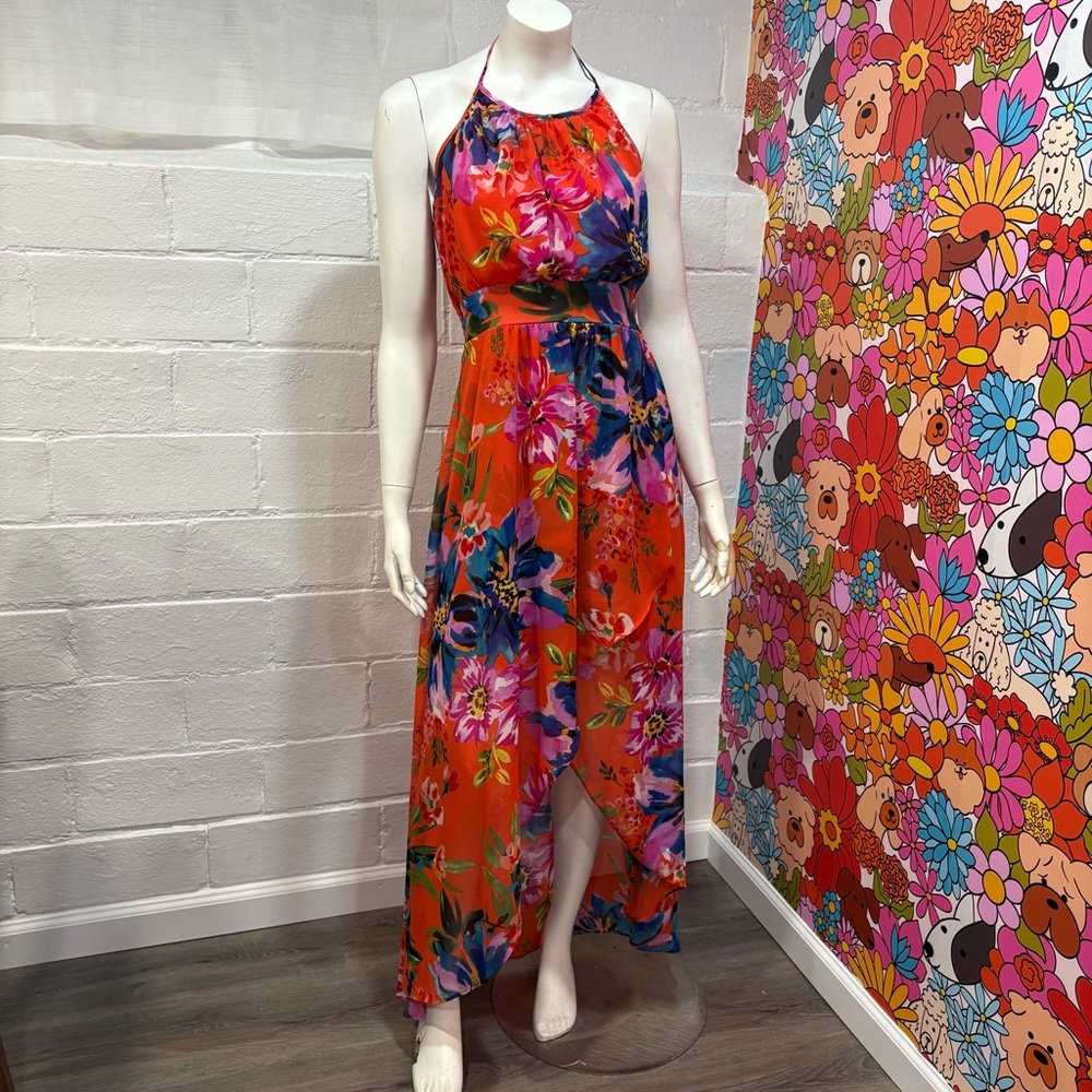 Bisou Bisou Floral High Low Sundress